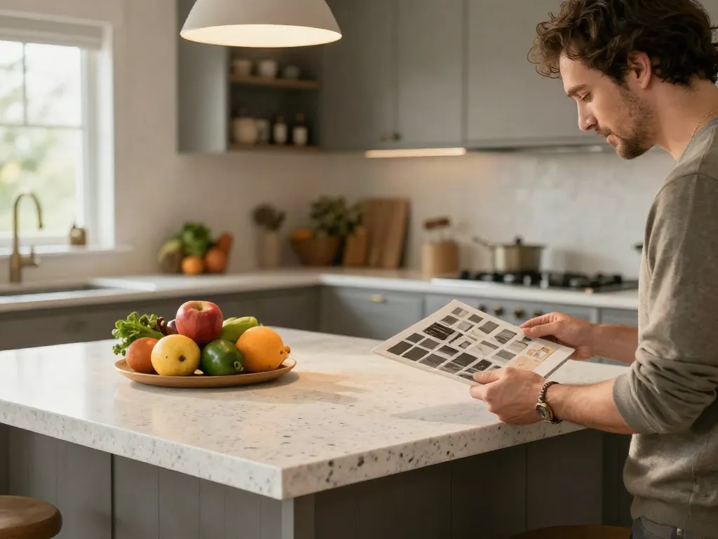 Explore quartz countertops Hamilton in a modern kitchen setting with inviting details.
